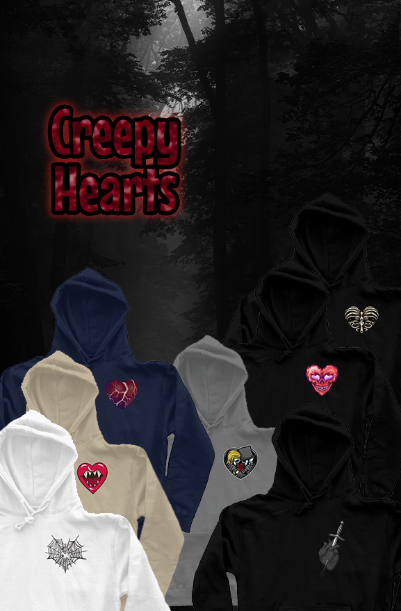 Creepy Hearts - Heart Hoody