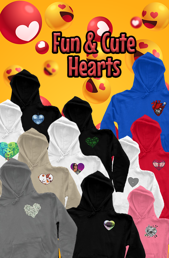 Fun & Cute Hearts - Heart Hoody