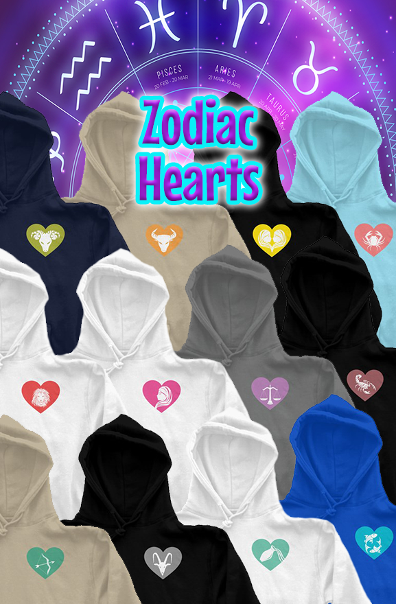 Zodiac Hearts - Heart Hoody