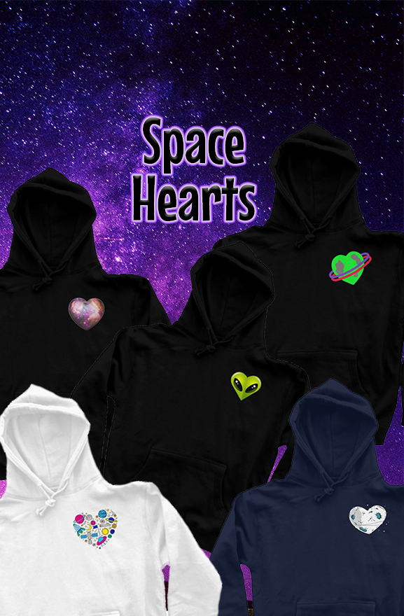 Space Hearts - Heart Hoody