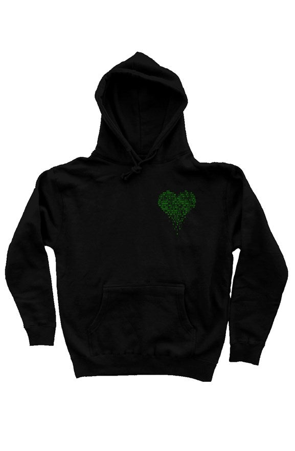 Matrix Heart Binary hoody (Black)
