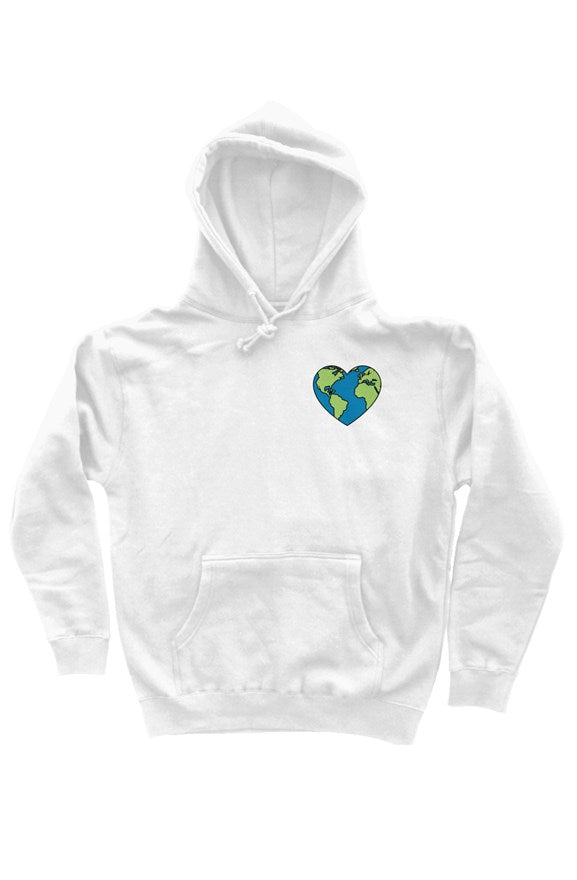 Earth Heart hoodie (White)