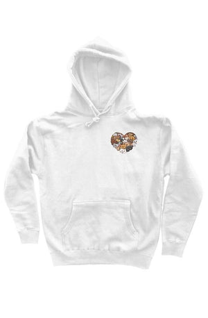Open image in slideshow, Cats Heart hoody (white)
