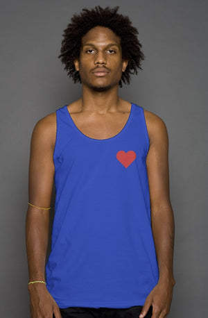 Open image in slideshow, Red Heart tank top (Blue)
