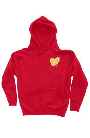Lemon Heart hoodies red