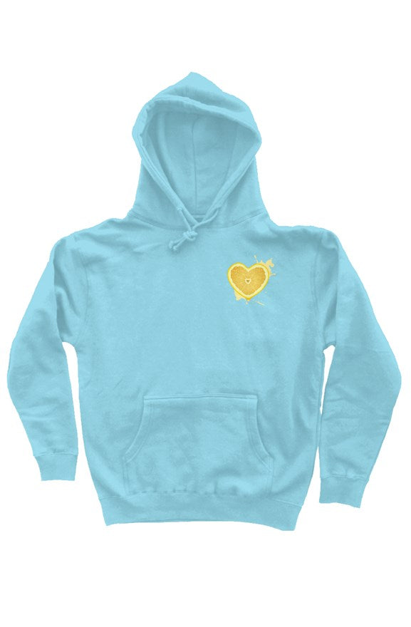 Lemon Heart hoodies light blue