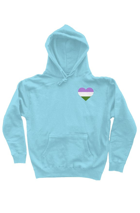 Genderqueer pride heart hoodies lbl