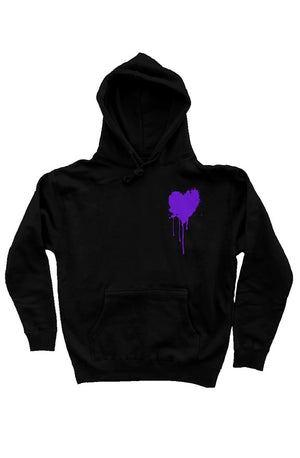 Open image in slideshow, Paint Drip Purple Heart Hoodies 
