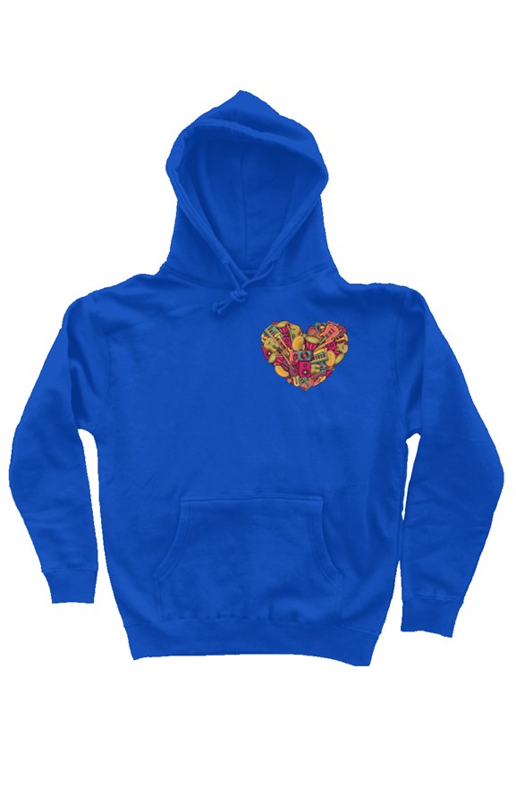 New musical instruments heart hoodie bl