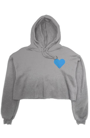 Open image in slideshow, Plain Heart Crop hoodie (Grey) - Heart Hoody
